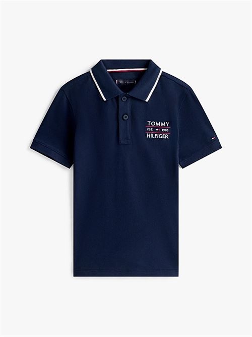 tommy flag hilfiger polo TOMMY HILFIGER | KB0KB09524JC1G